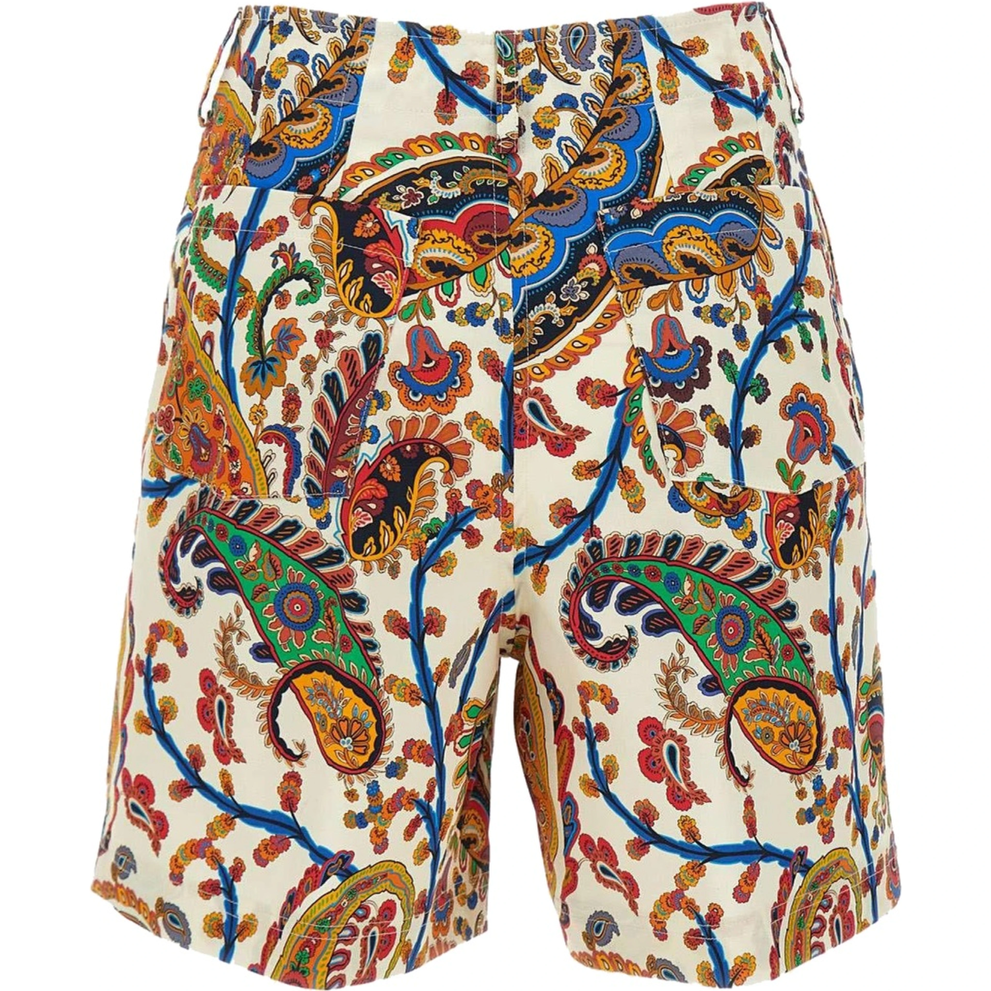FLORAL PAISLEY PRINT SHORTS