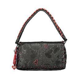 Nero Polyurethane Women Handbag