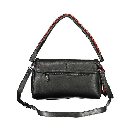 Nero Polyurethane Women Handbag