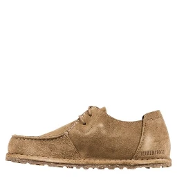 Gray Suede Leather Lace-Up Boots