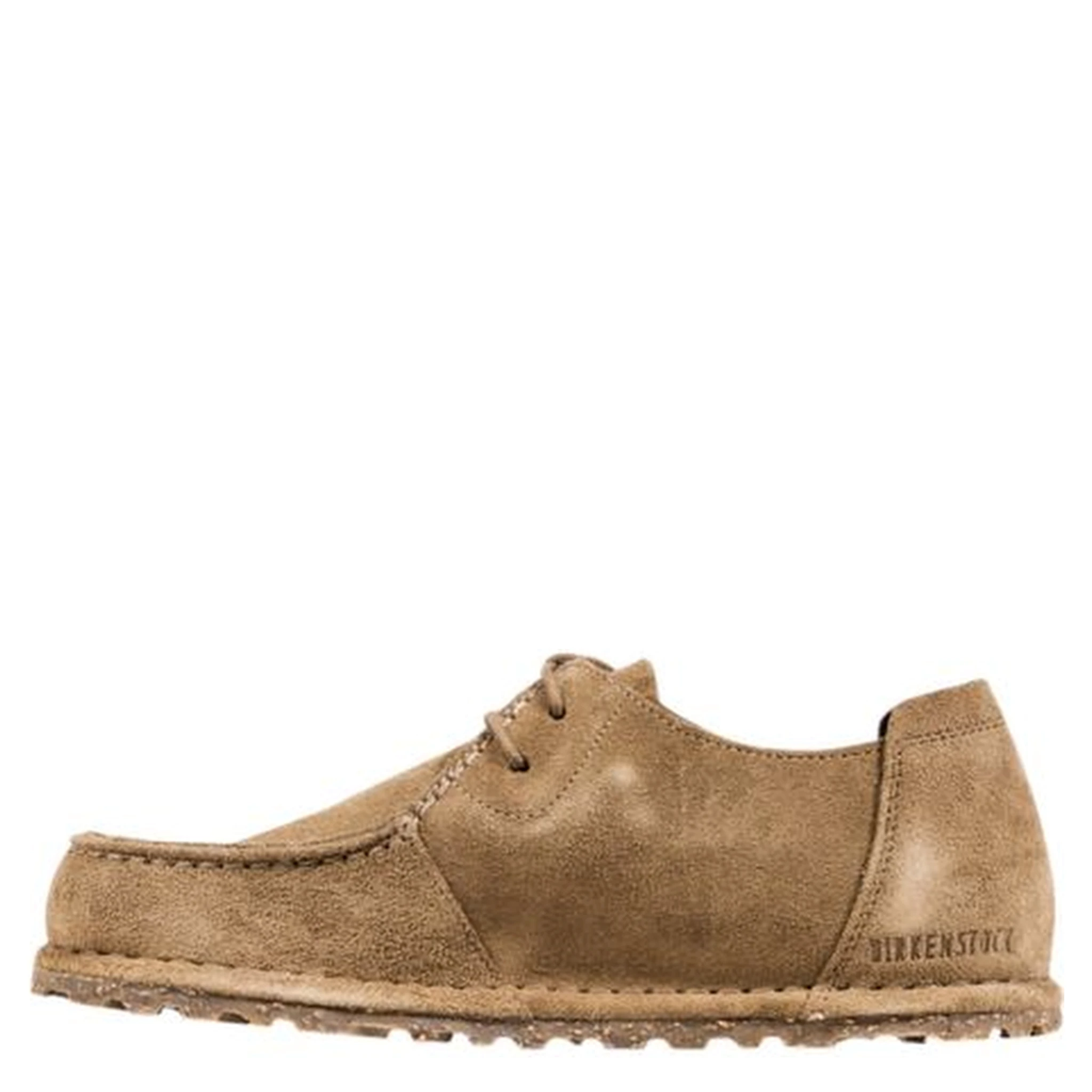 Gray Suede Leather Lace-Up Boots