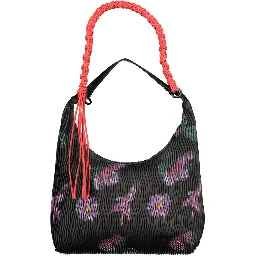 Nero Polyurethane Women Handbag