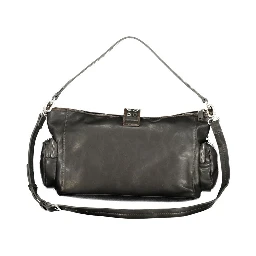 Marrone Polyurethane Women Handbag