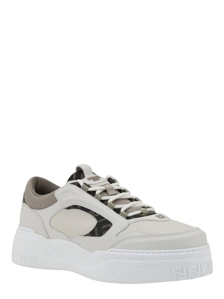 White Calf Leather Bos Taurus Low Top Sneakers alternative