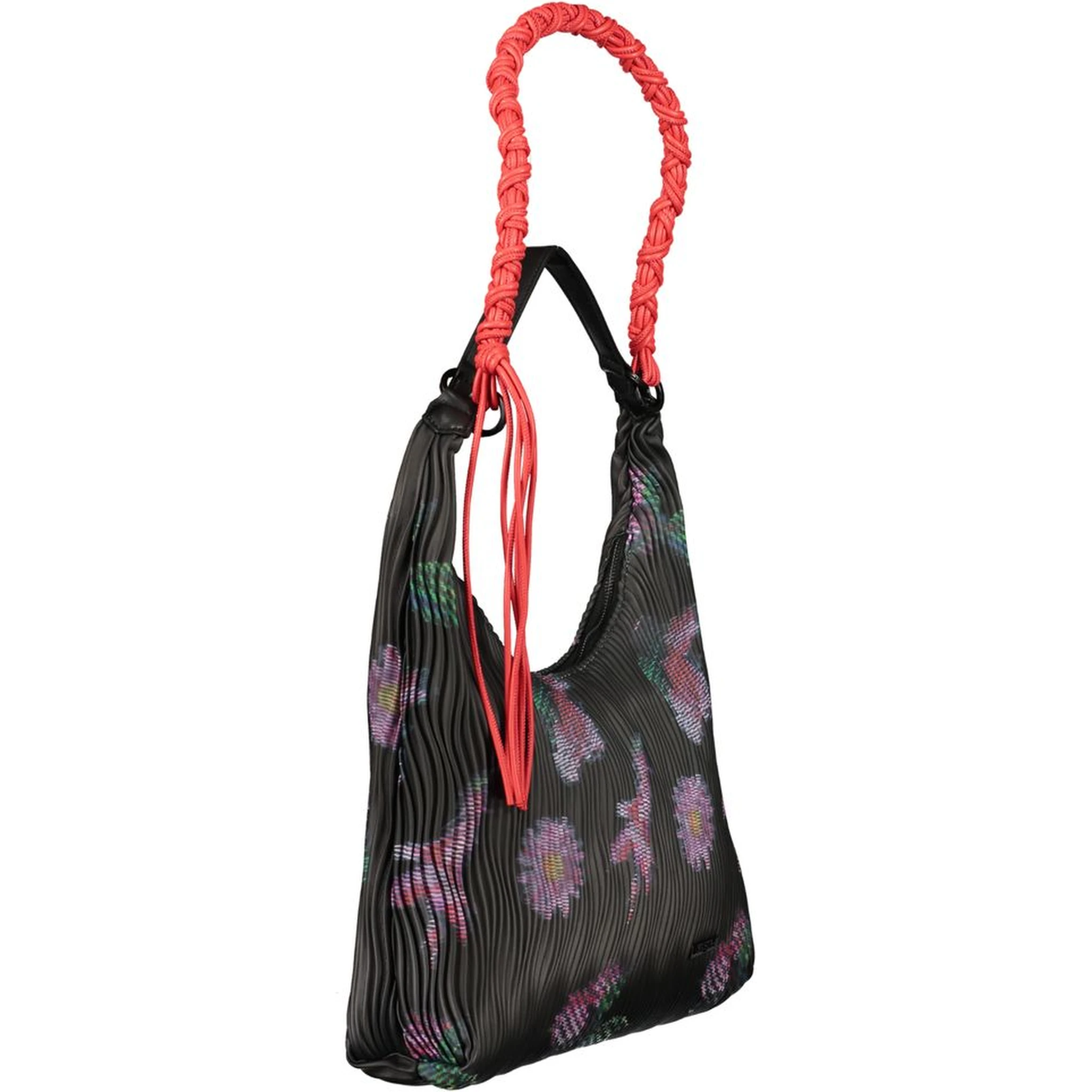 Nero Polyurethane Women Handbag