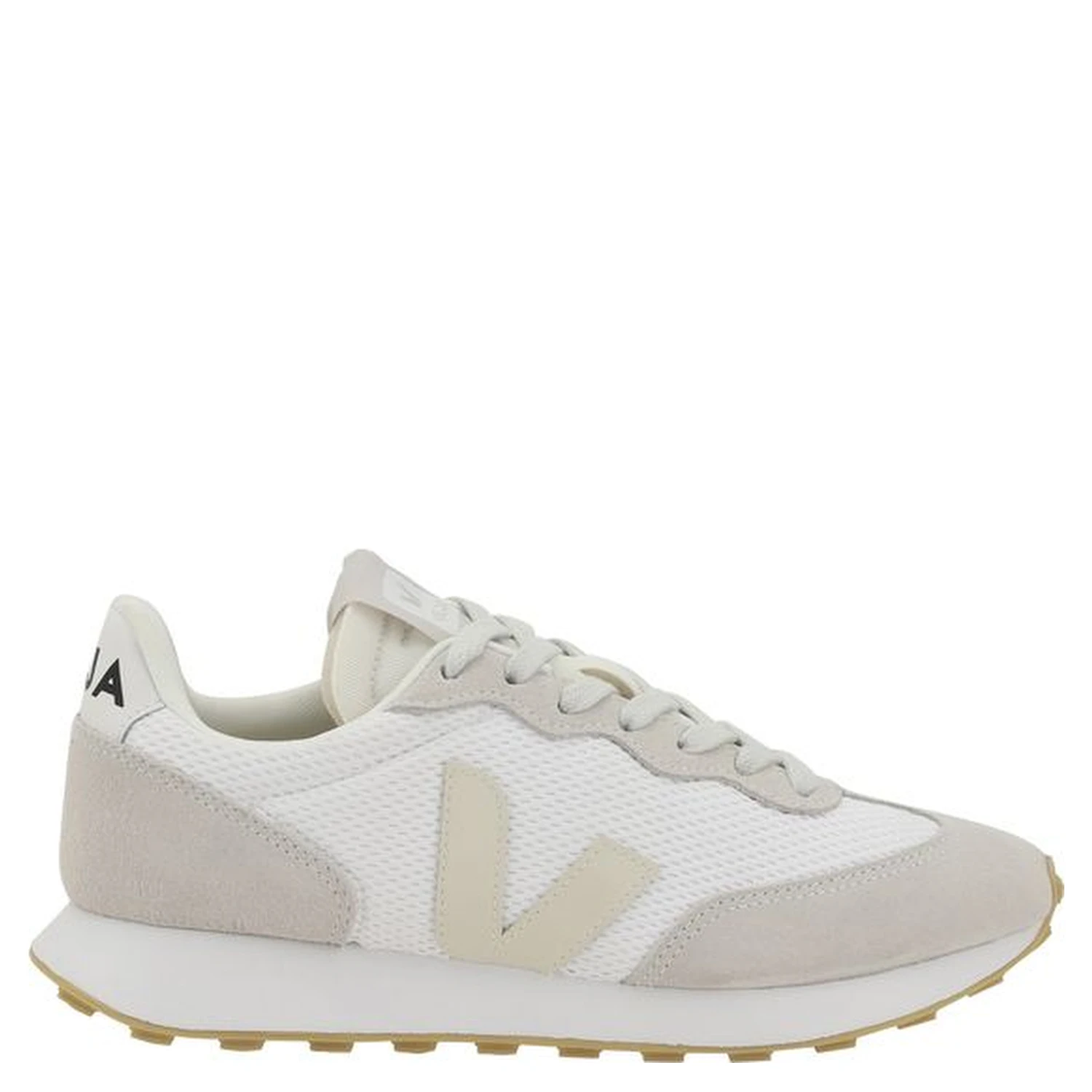 White Rubber Athletic Sneakers
