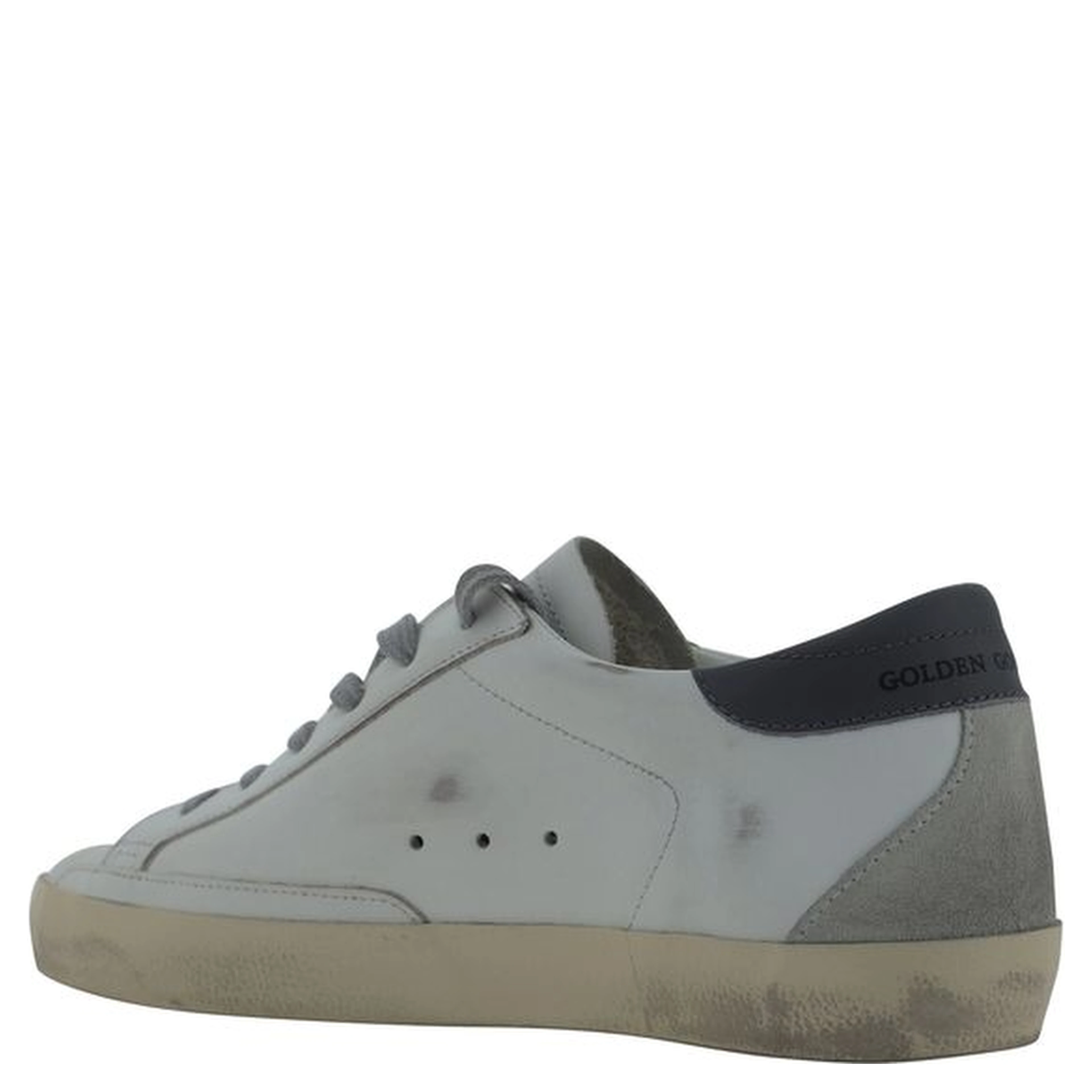 White Calf Leather Bos Taurus Low Top Sneakers