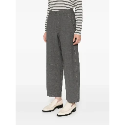 Gray Wool Casual Pants