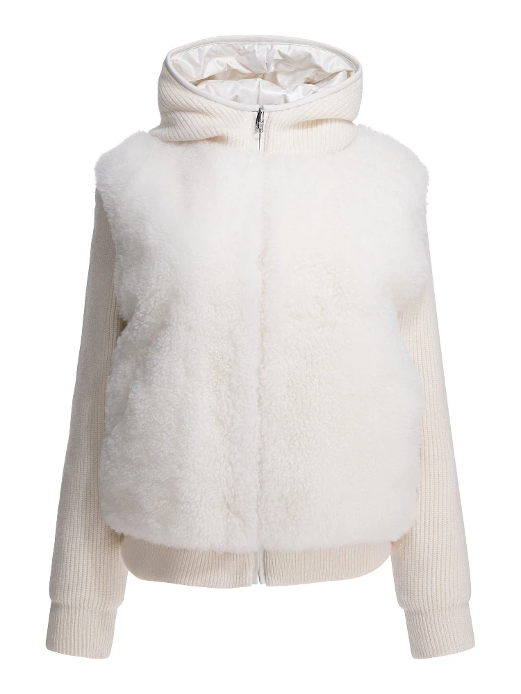 Reversible cashmere jacket