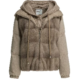 Hoodie jacket in cashmere