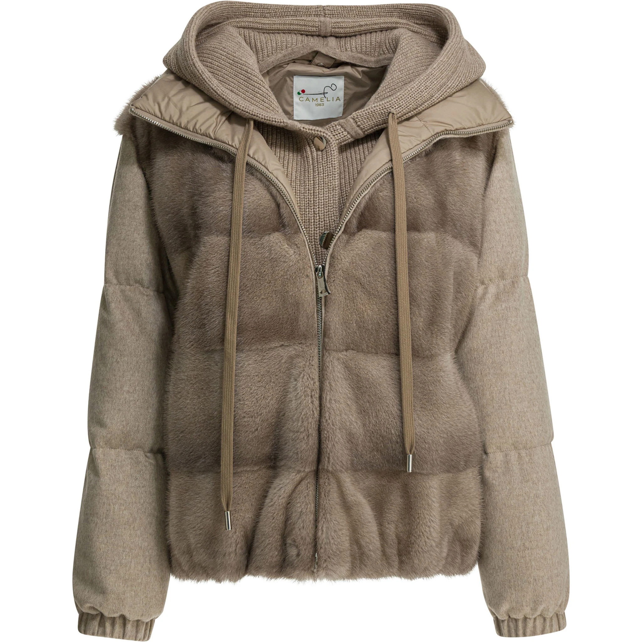 Hoodie jacket in cashmere