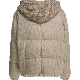 Hoodie jacket in cashmere