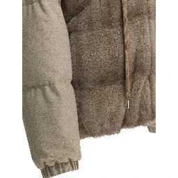 Hoodie jacket in cashmere