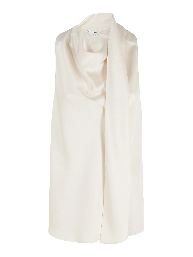FLUID SATIN SCARF TOP