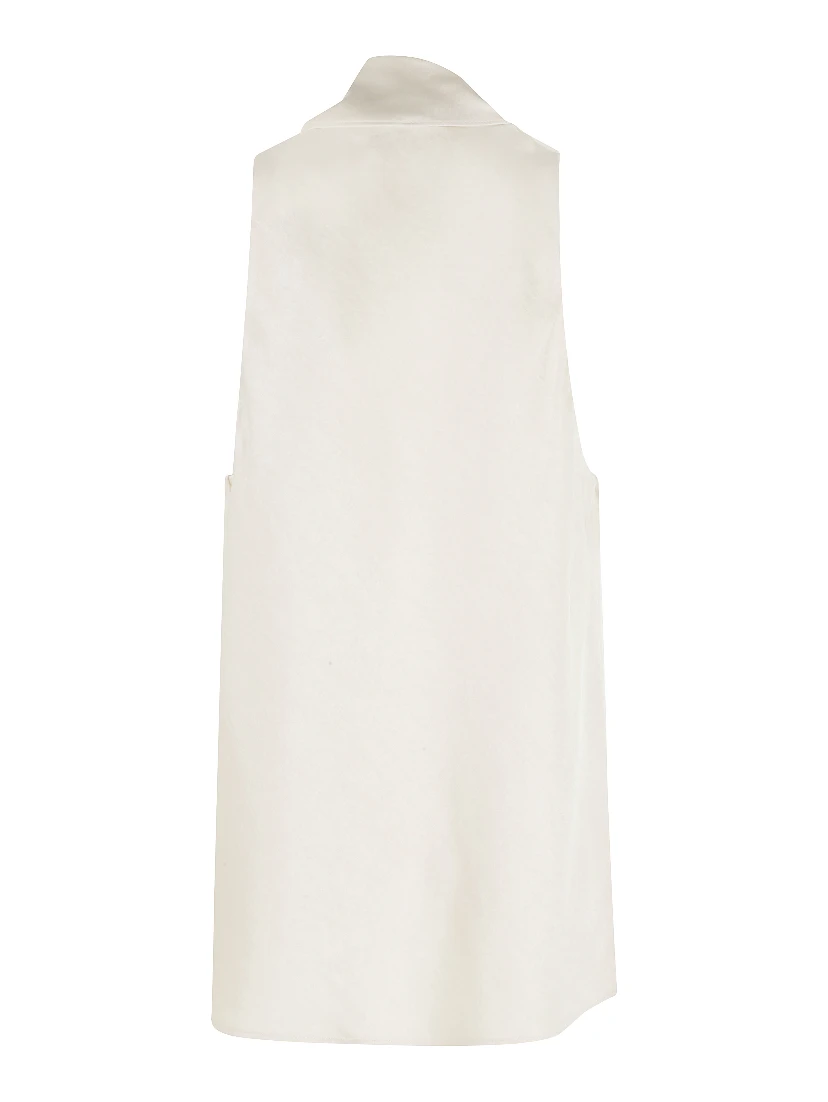 FLUID SATIN SCARF TOP