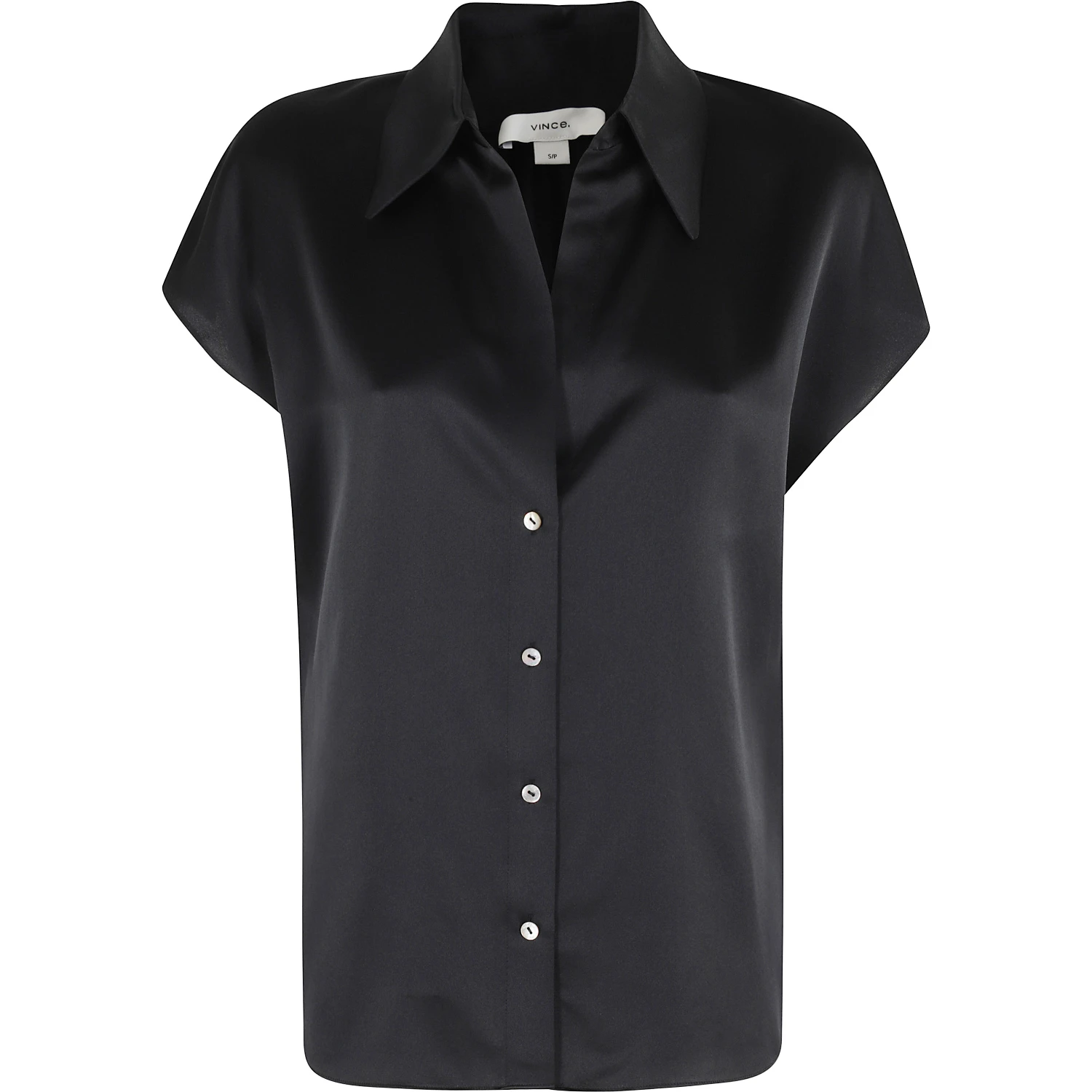 CAP SLV RUCHED BK BLOUSE