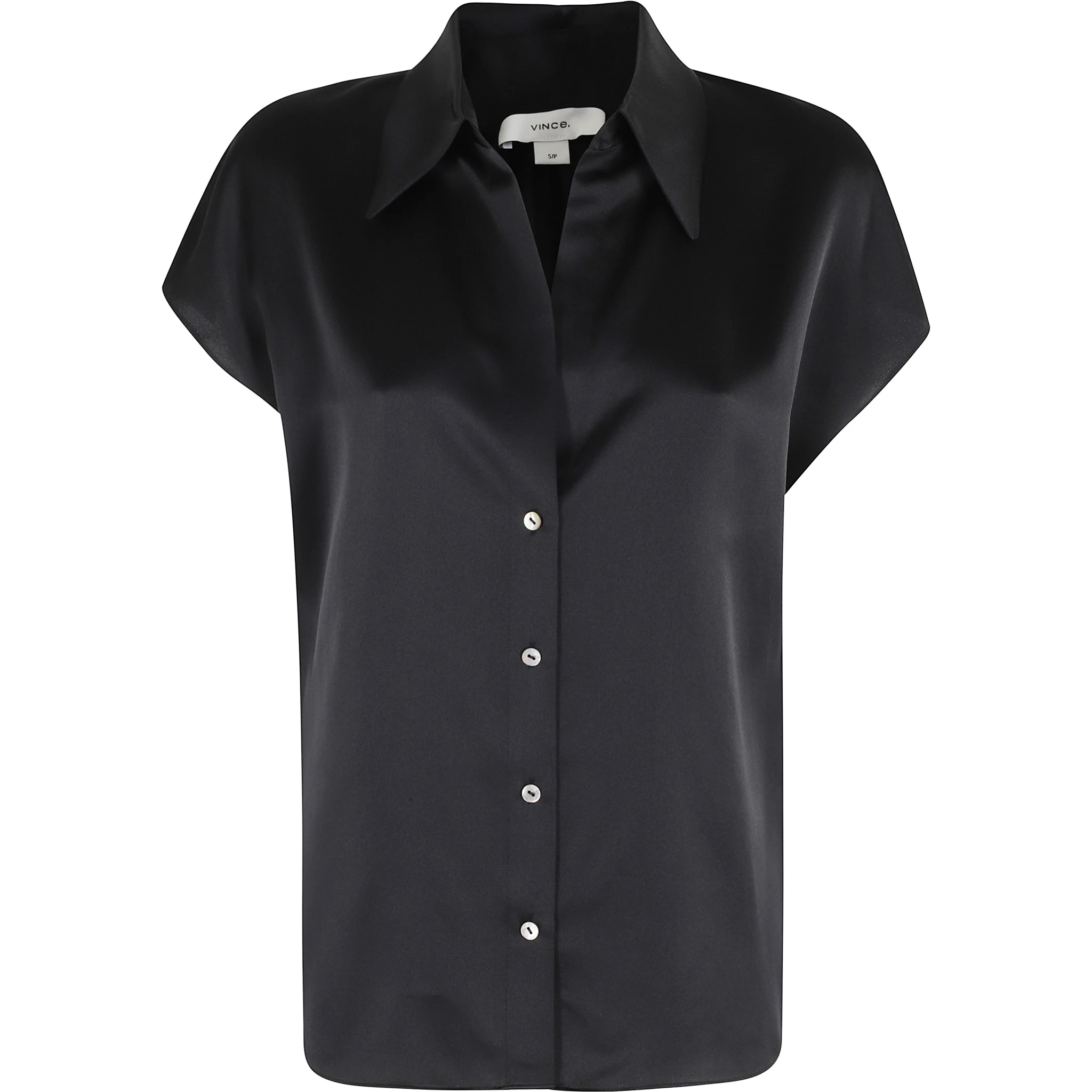 CAP SLV RUCHED BK BLOUSE