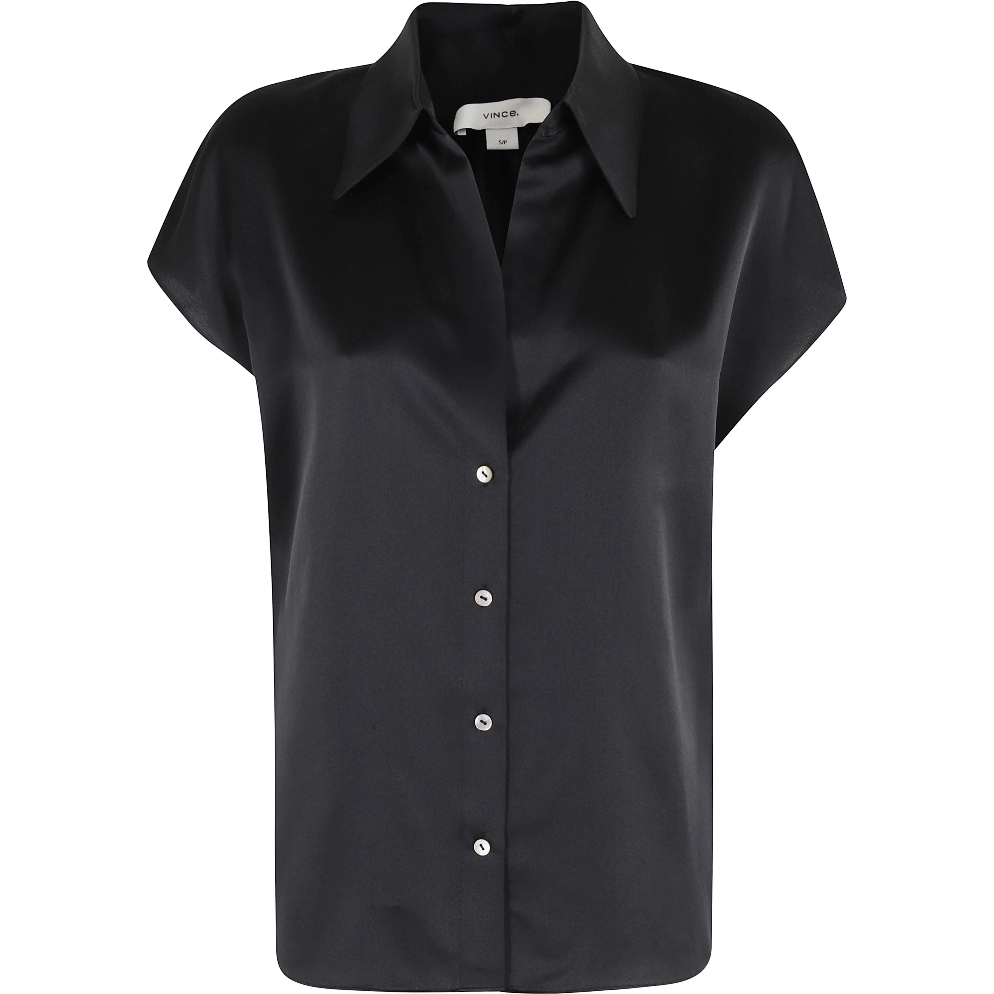 CAP SLV RUCHED BK BLOUSE