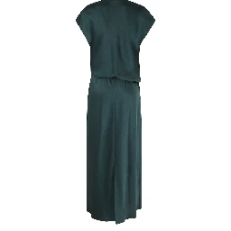 DRAPED COWL CAP SLV DRESS
