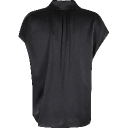 CAP SLV RUCHED BK BLOUSE