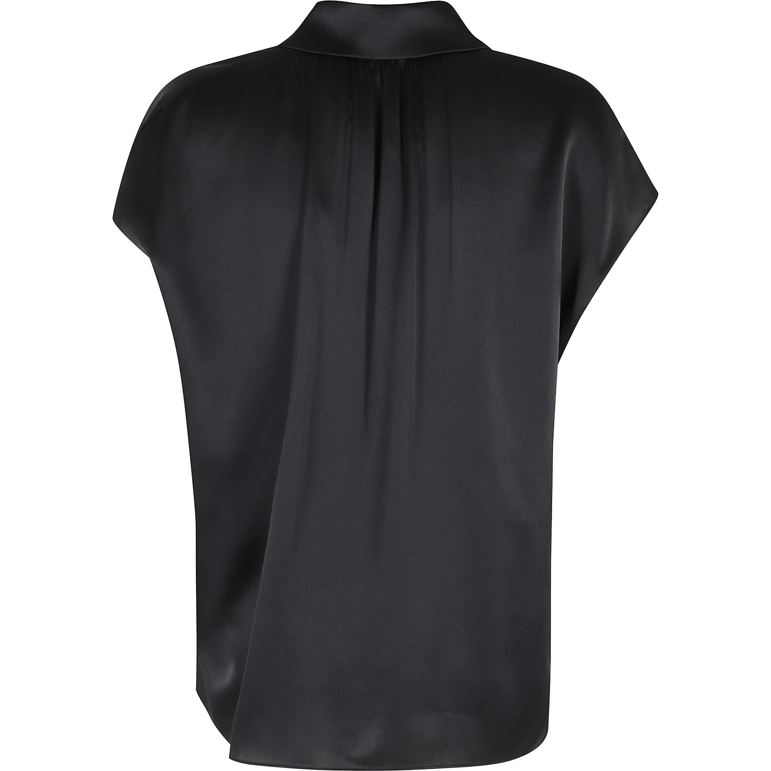 CAP SLV RUCHED BK BLOUSE