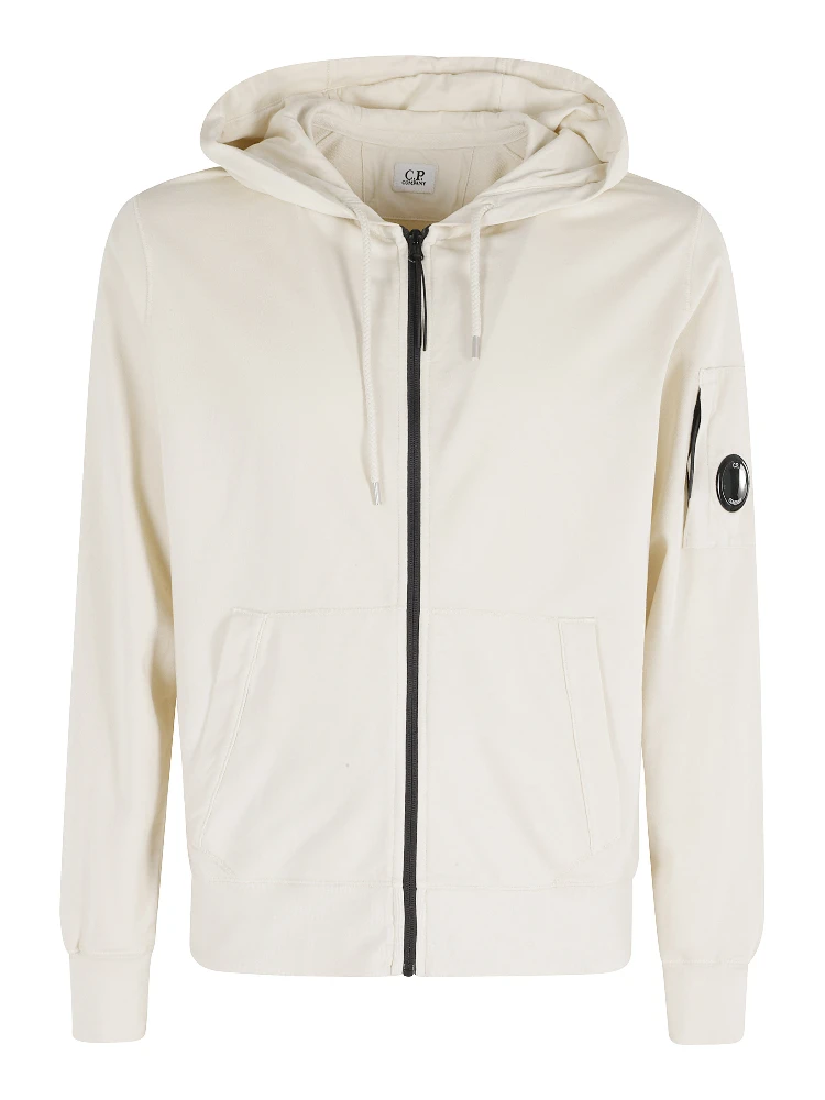 LIGHT FLEECE ZIP HOODED LENS SWEATSHIRT