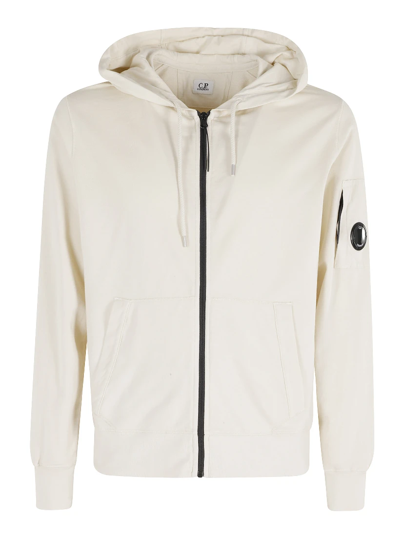 LIGHT FLEECE ZIP HOODED LENS SWEATSHIRT