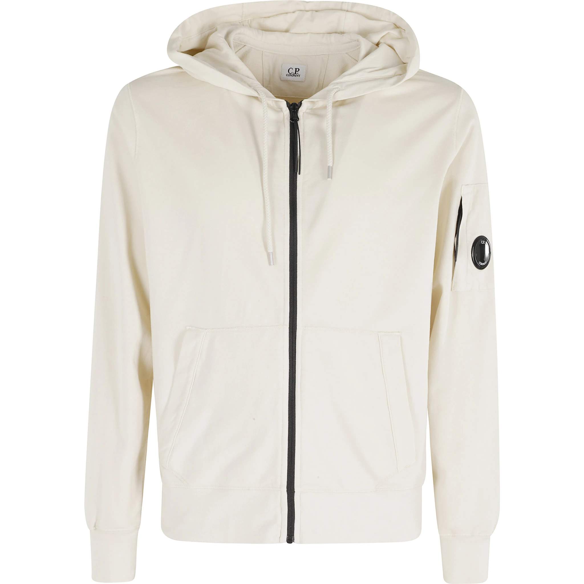 LIGHT FLEECE ZIP HOODED LENS SWEATSHIRT