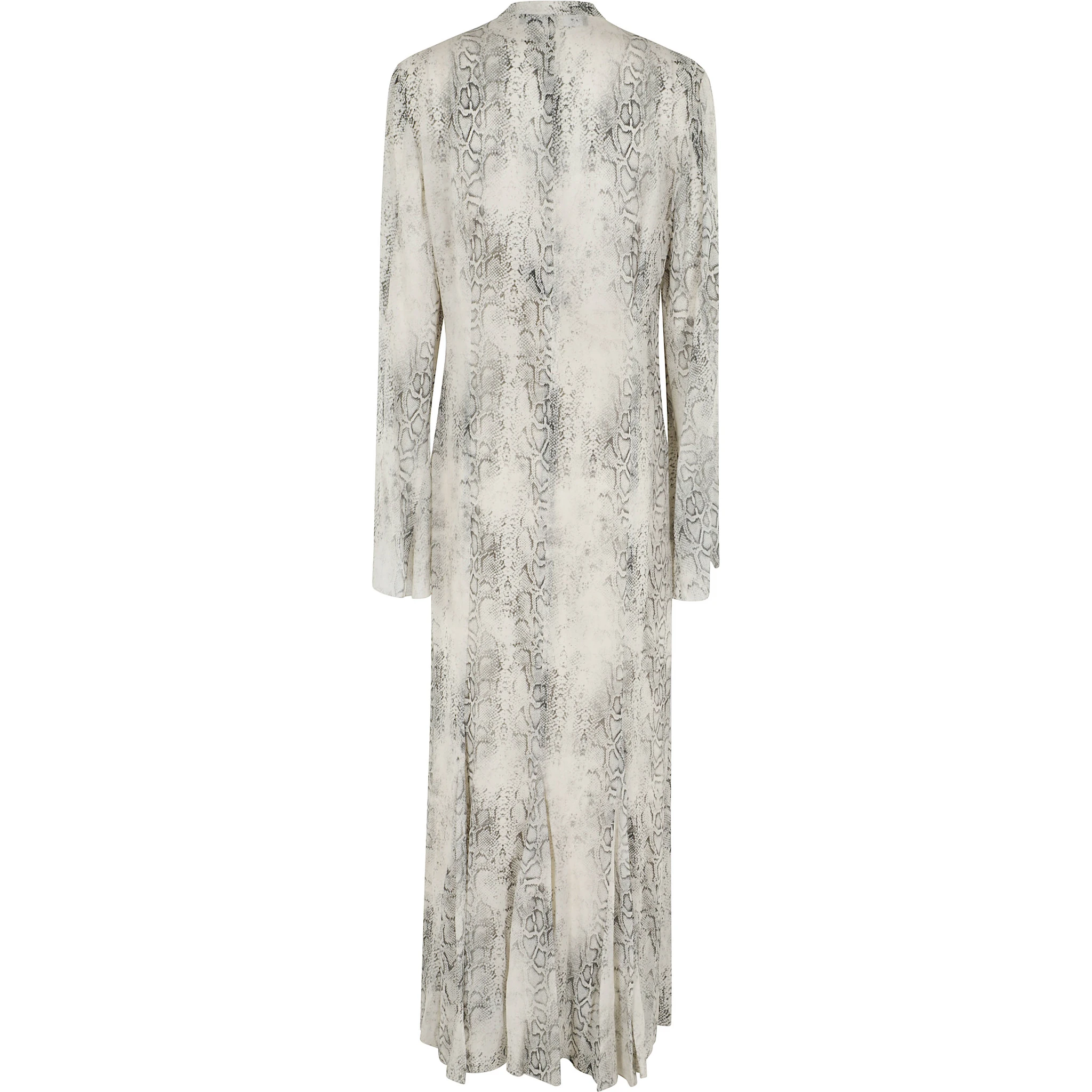 ABITO LUNGO CON LACCI IN GEORGETTE STAMPA PITONE