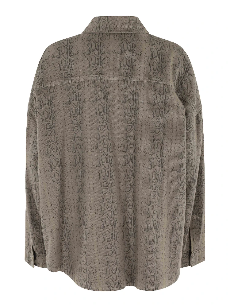 GIACCA CAMICIA DENIM PITONATO alternative