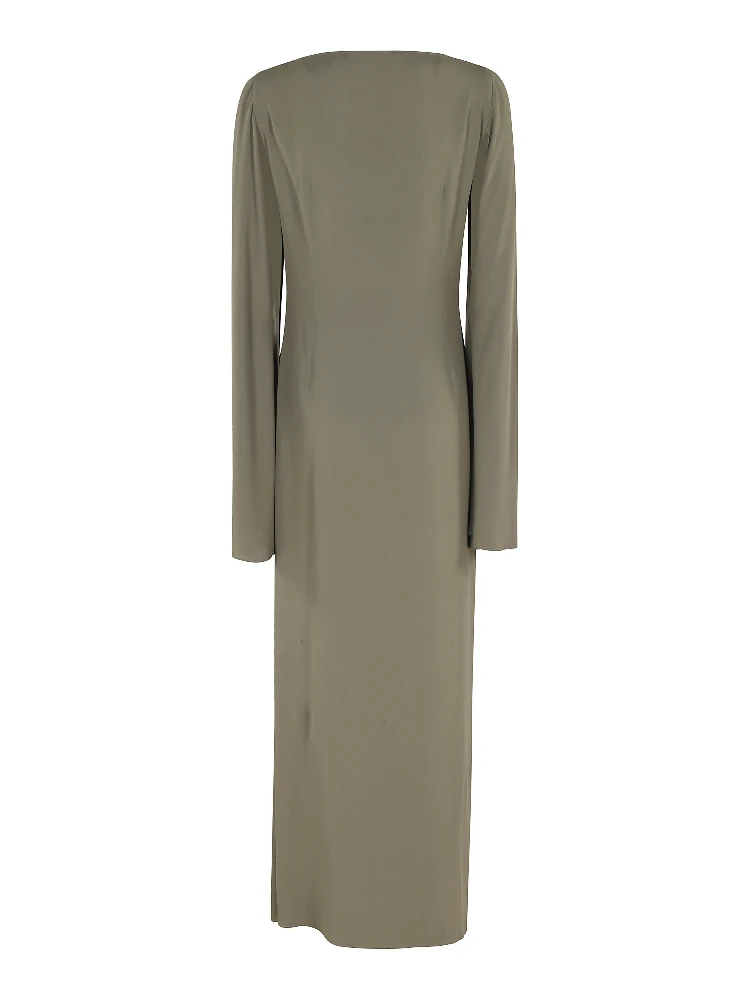 ABITO LUNGO CON DRAPPEGGIO CREPE DE CHINE alternative