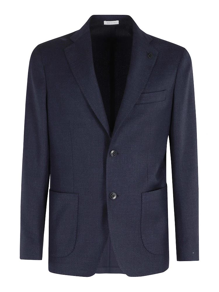 GIACCA DIAGONALE LANA LINO SETA