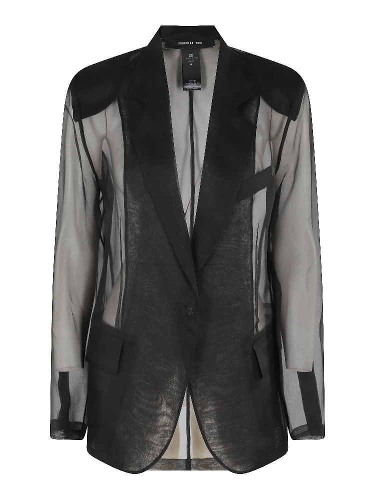 BLAZER IN ORGANZA DI SETA