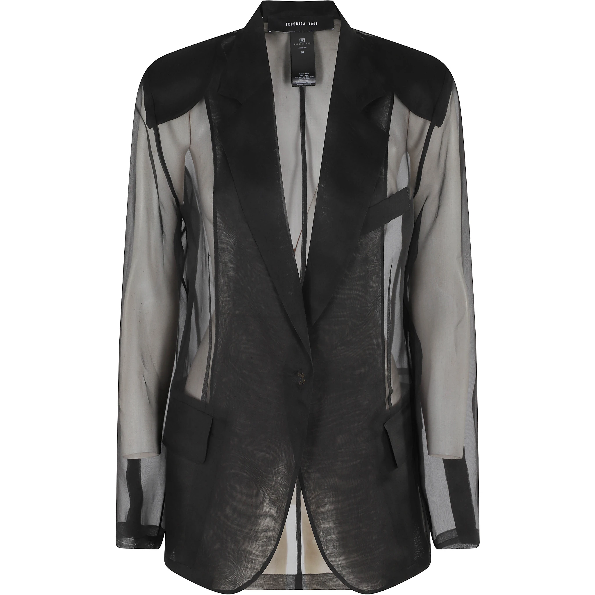 BLAZER IN ORGANZA DI SETA