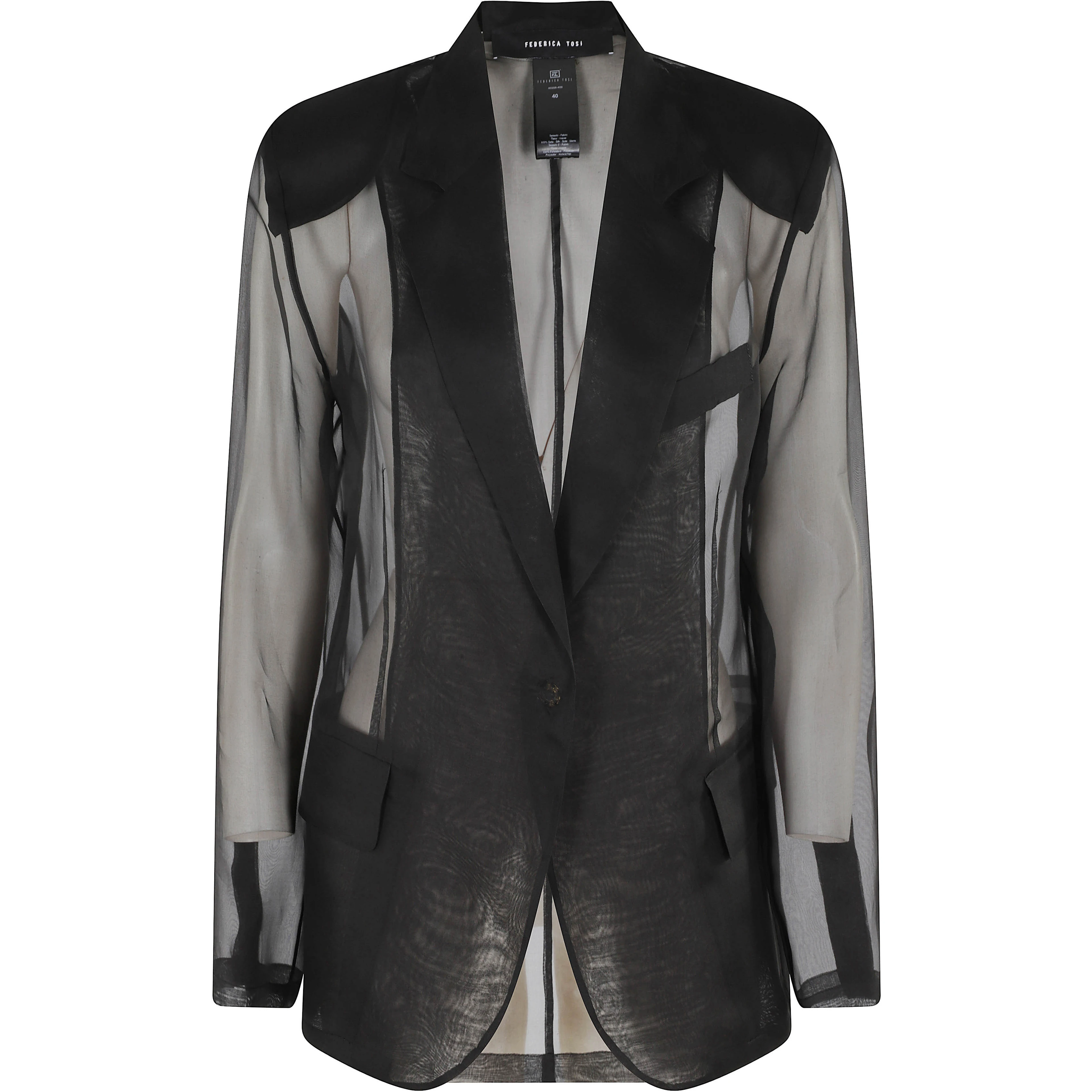 BLAZER IN ORGANZA DI SETA