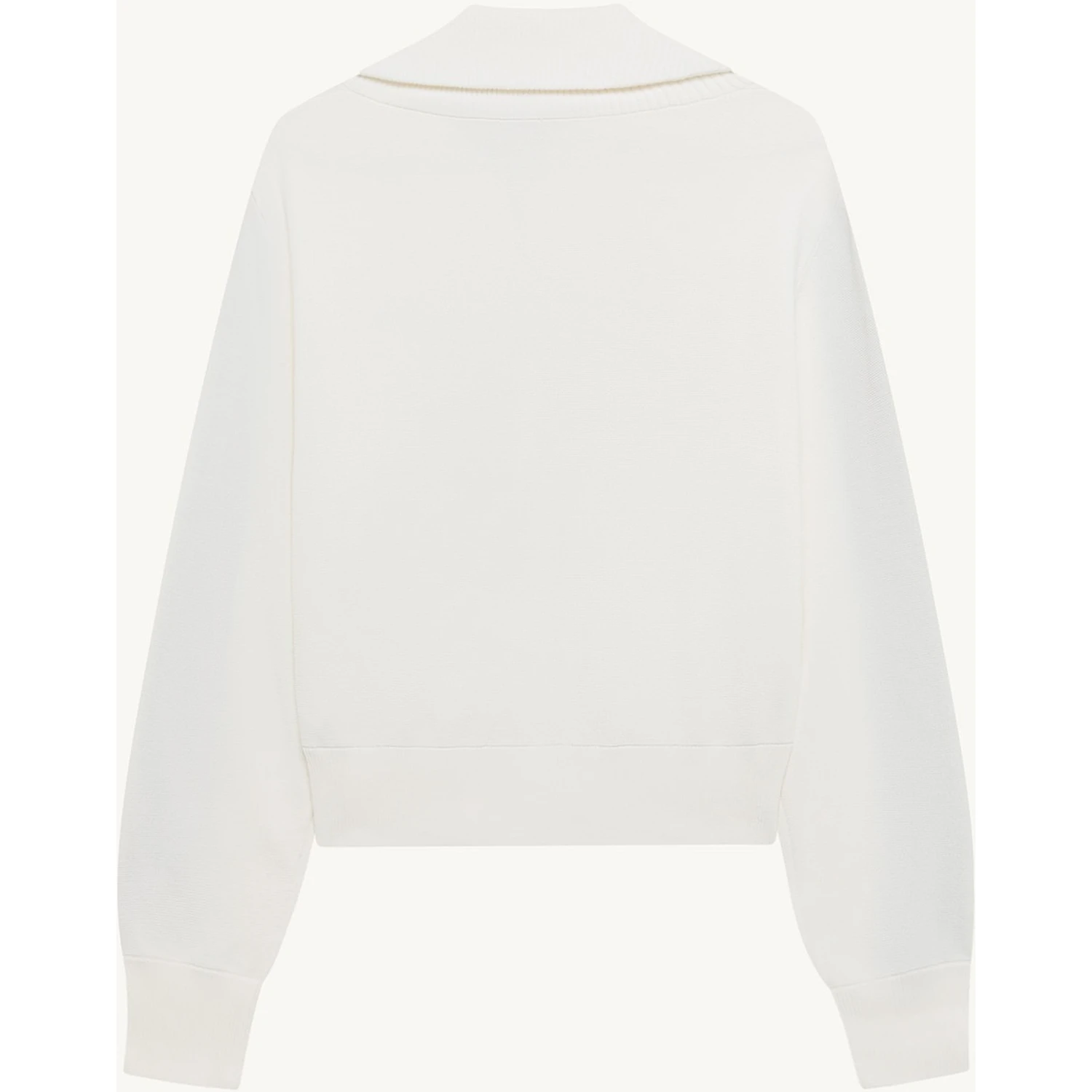 Viscose knit zippered sweatshirt