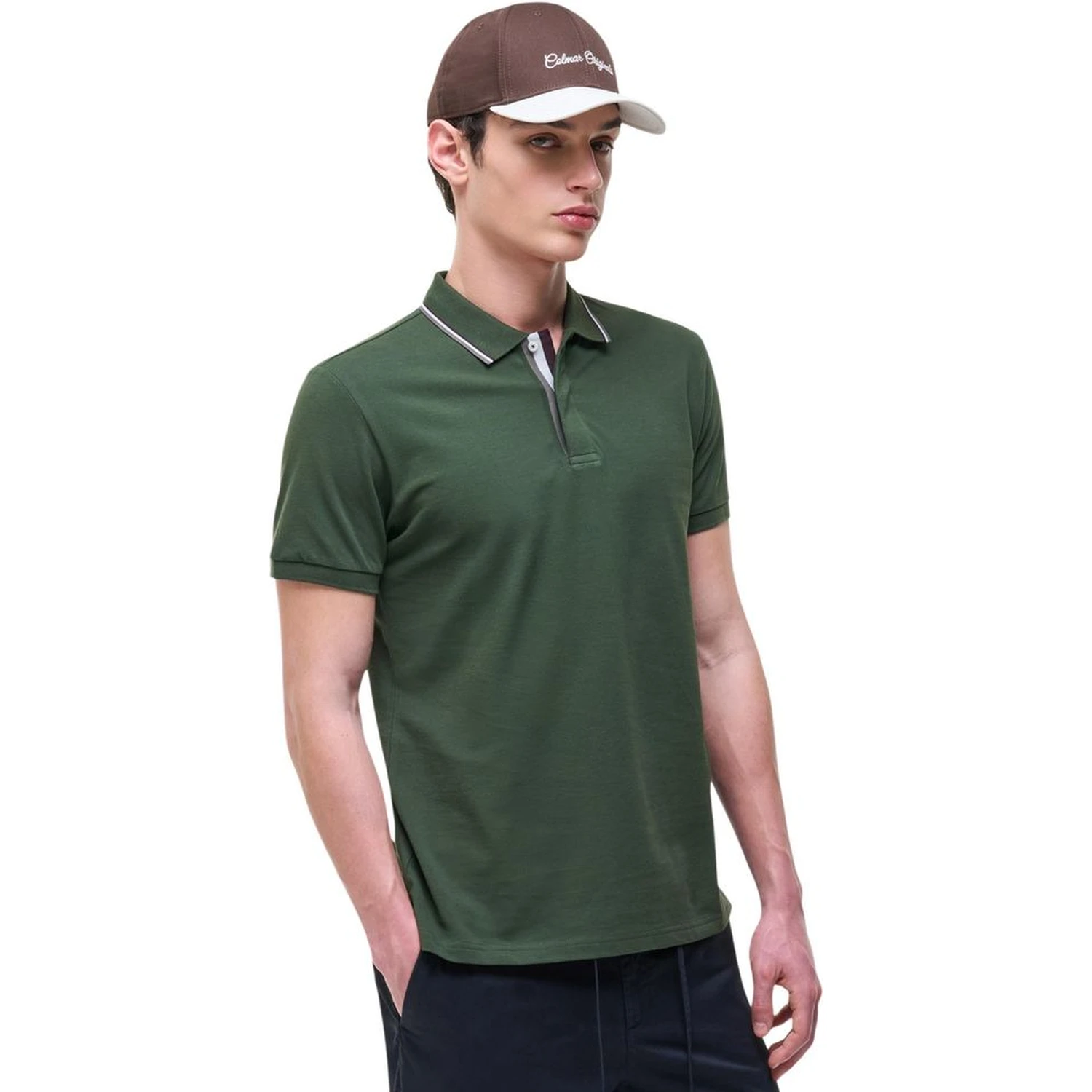 Green Cotton Polo Shirt