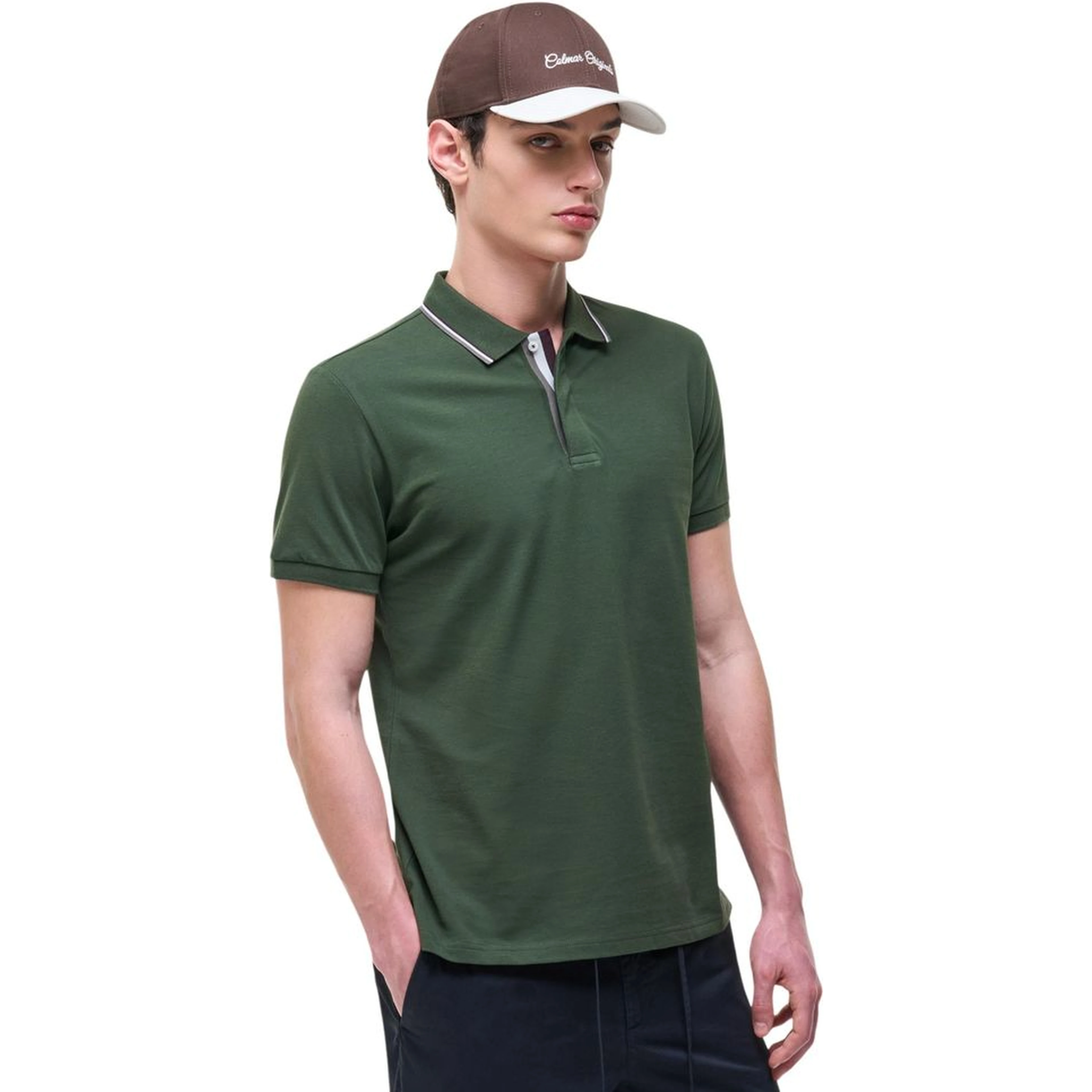 Green Cotton Polo Shirt