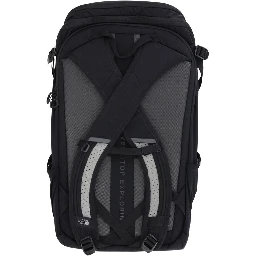 Black Recycled Polyester Backpack