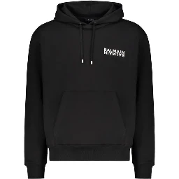 Black Cotton Hoodie