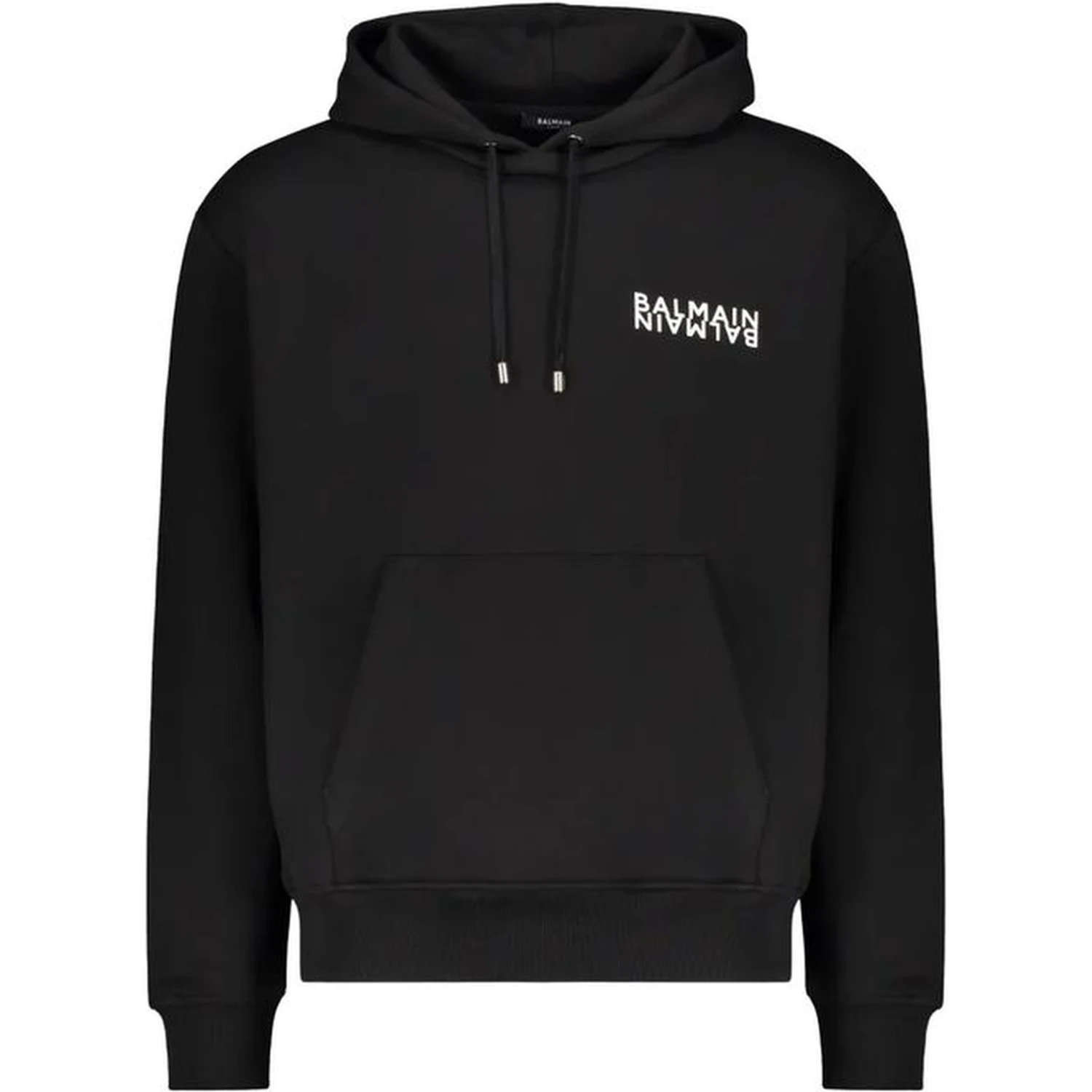 Black Cotton Hoodie
