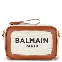 Brown Cotton Crossbody Bag