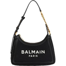 Black Cotton Shoulder Bag