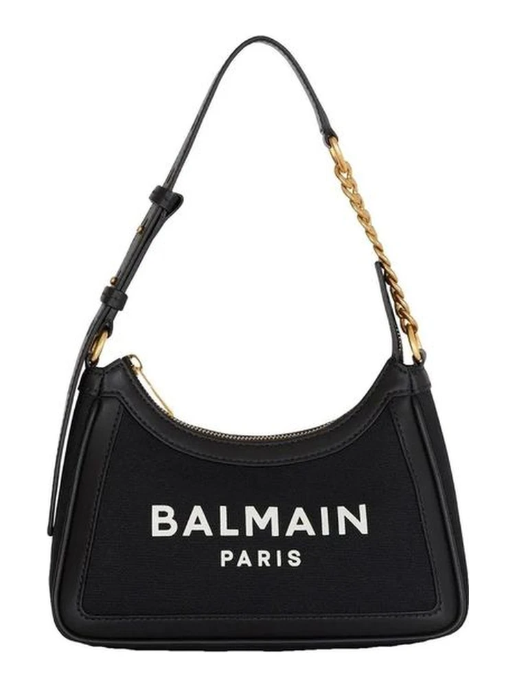 Black Cotton Shoulder Bag