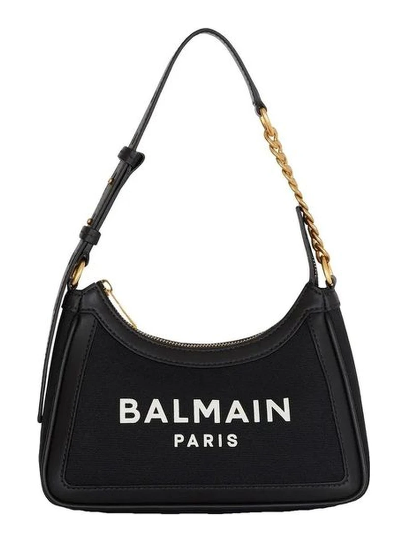 Black Cotton Shoulder Bag