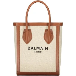 Brown Cotton Tote Bag