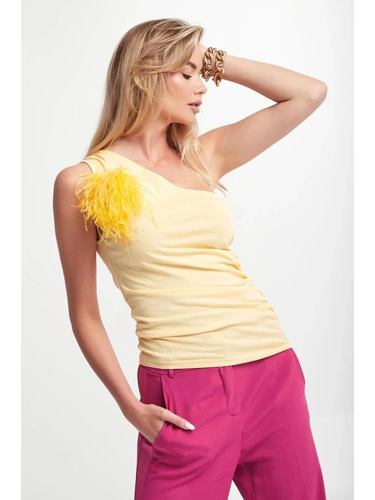 Yellow Cotton Tank Tops