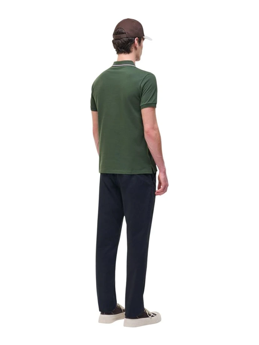 Green Cotton Polo Shirt
