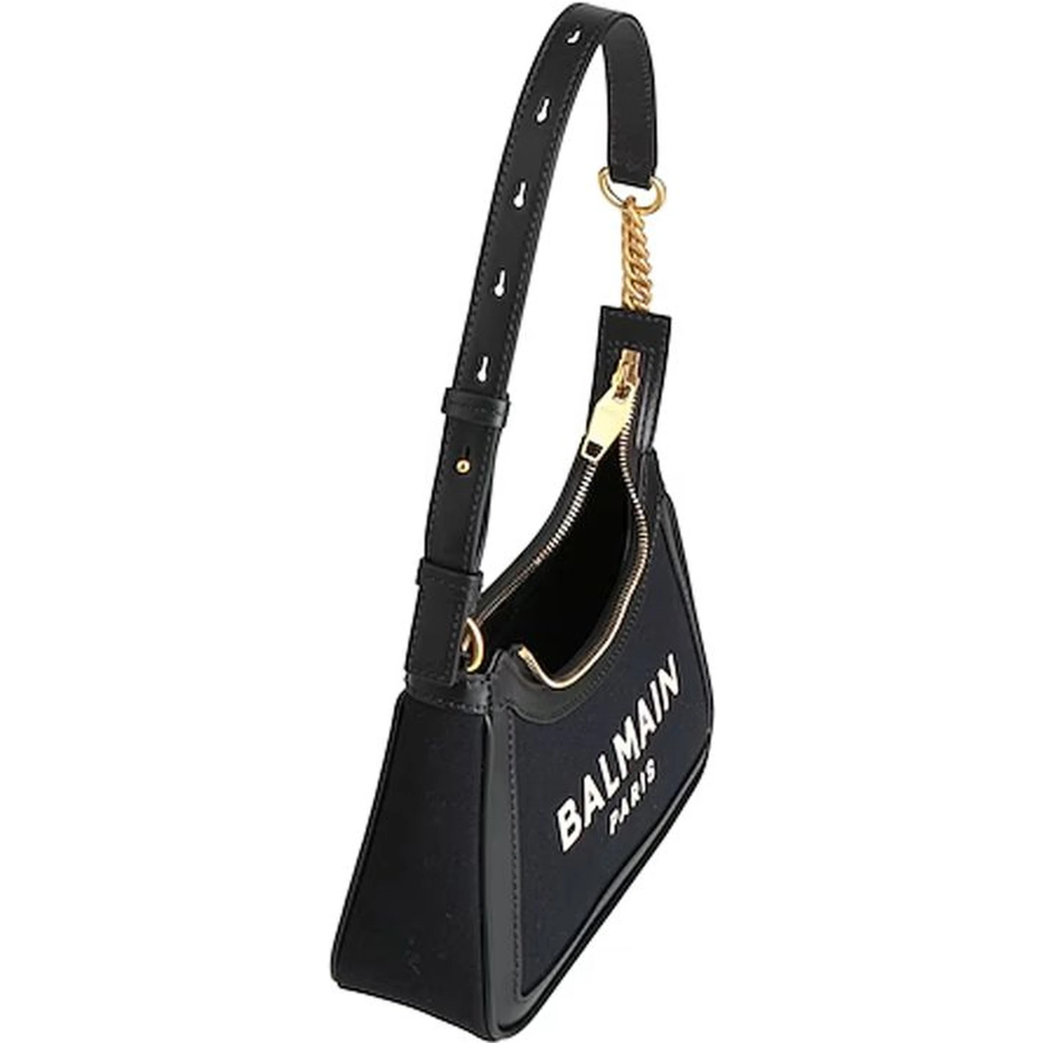 Black Cotton Shoulder Bag