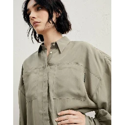 Bicolor Viscose Shirt